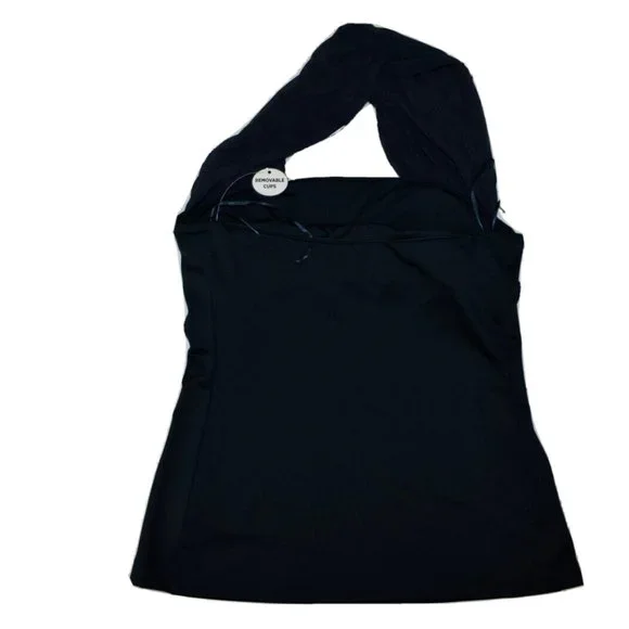 All-Sport Couture NFL Womens Chicago Bears First Down Navy Halter Top Shirt New - Picture 3 of 5